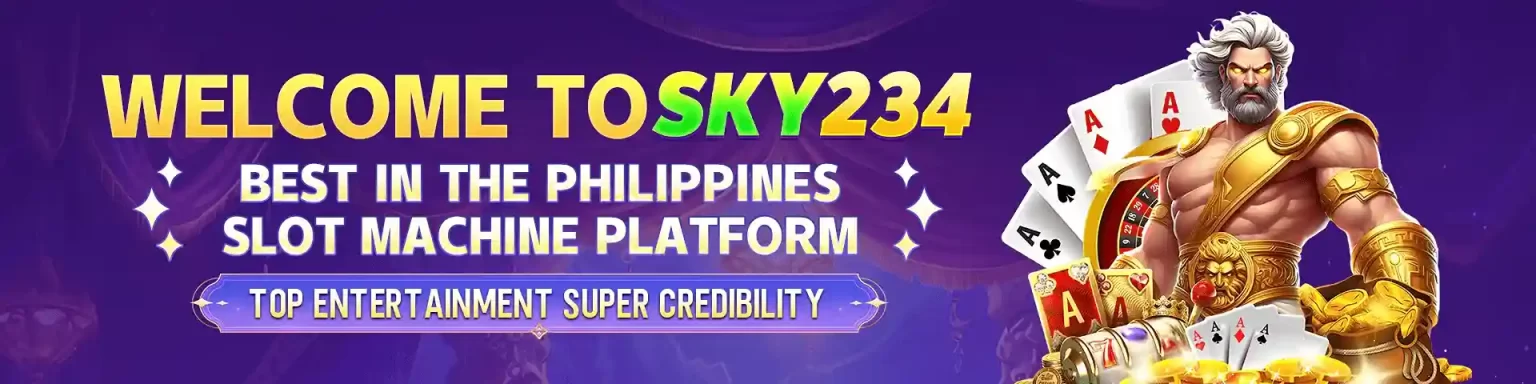 sky234.com homepage main banner showcasing online casino games, app, login, register, and download features